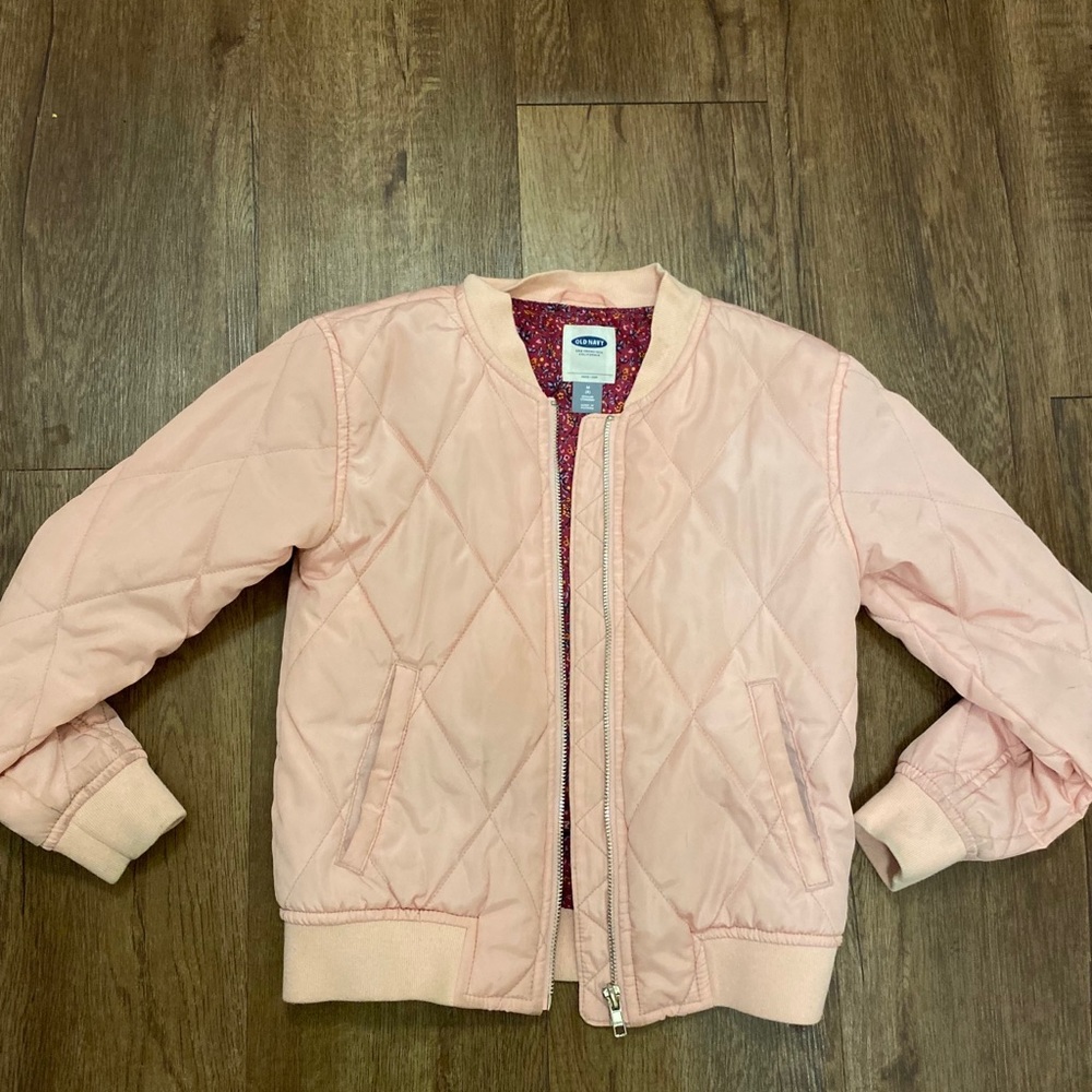 Girls pink bomber jacket